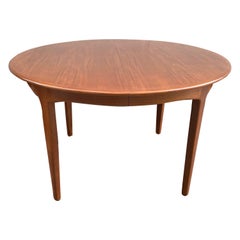 Vintage Henning Kjaernulf for Soro Round Teak Dining Table