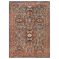Large Antique Handwoven Persian Sultanabad Rug