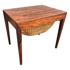 Vintage Severin Hansen Rosewood Sewing/ Side Table