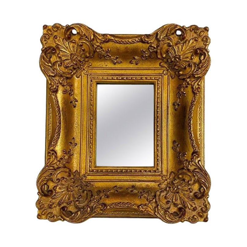 Baroque Style Framed Beveled Accent Mirror For Sale