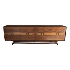  Frank Kyle Custom Mahogany Credenza Sensational Style Mexico City 1950s