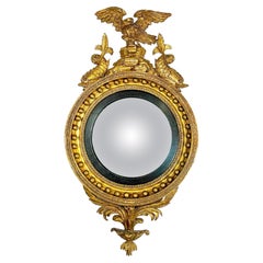 Regency period Giltwood Convex Mirror