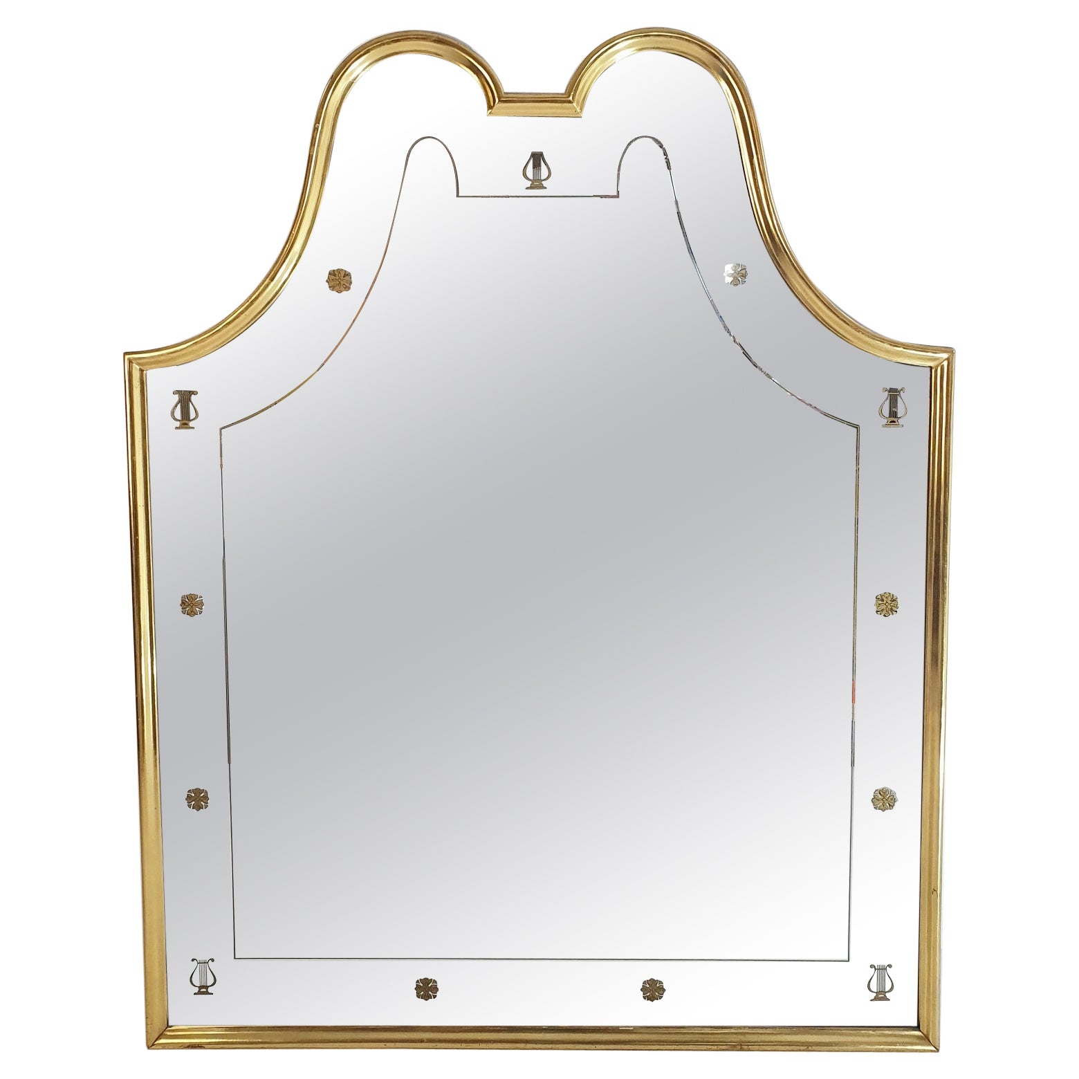 Large Neoclassic Full Length Mirror, Italy
