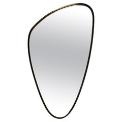 Beautiful Mid Century Brass Wall Mirror by Münchener Zierspiegel 