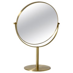 Brass Table Mirror by Hans-Agne Jakobsson, Sweden, 1960s