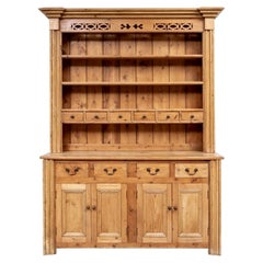 Used Rustic Style Reclaimed Pine Kitchen Hutch