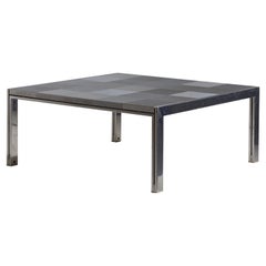 Used Ross Littell Stainless Steel ''Luar'' Coffee Table for Icf De Padova, Italy 1974