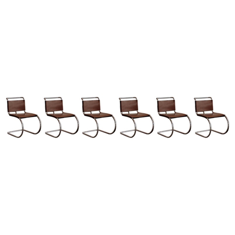 Ludwig Mies Van Der Rohe "MR10" Chairs for Gavina Knoll, 1927, Set of 6