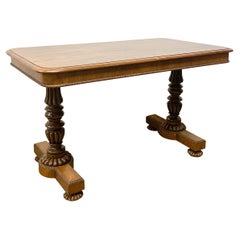 William IV c1835 Regency Rosewood Library Table by Gillows of Lancaster