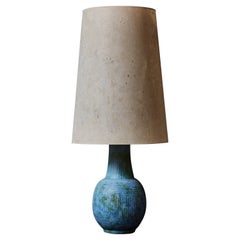 Blue French Ceramic Table Lamp