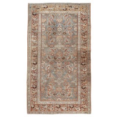 Early 20th Century Handmade Persian Malayer Throw Rug