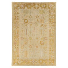 Contemporary Handmade Turkish Oushak Room Size Carpet