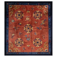 Tapis chinois de Pékin du début du 20ème siècle ( 11'9" x 13'3" - 358 x 404 )