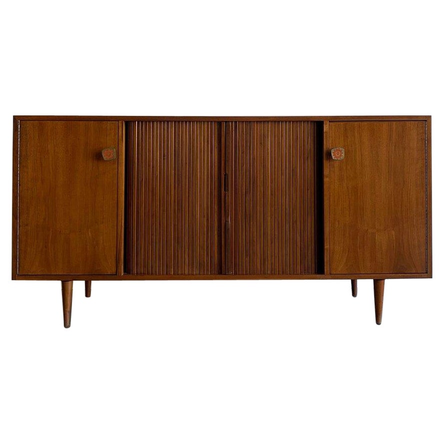 1960s Credenza by Glenn of Ca With Pepe Mendoza Style Hardware