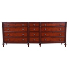 Vintage Kittinger French Regency Louis XVI Mahogany Twelve-Drawer Dresser, Refinished