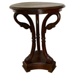 Used Mahogany Swan Side Table