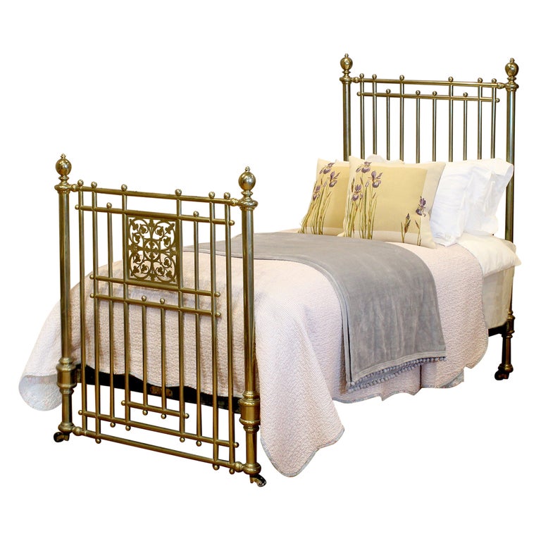 Winfield Brass Single Antique Bed MS53 For Sale at 1stDibs