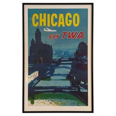 1960’s Austin Briggs Chicago Travel Lithograph