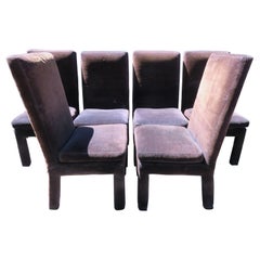 Set of Six Milo Baughman Parsons Dining Chairs Mid-Century Modern