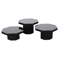Three Up & Up Octagonal Tables, 1980s