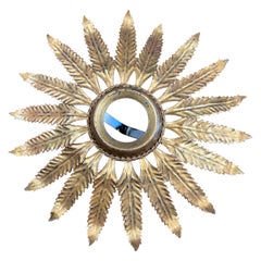 French tole starburst flush mount 