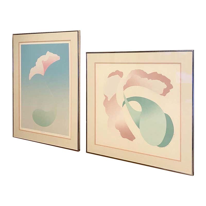 Signed 1980s USSR Lithograph From Eduard Nakhamkin Gallery For Sale at