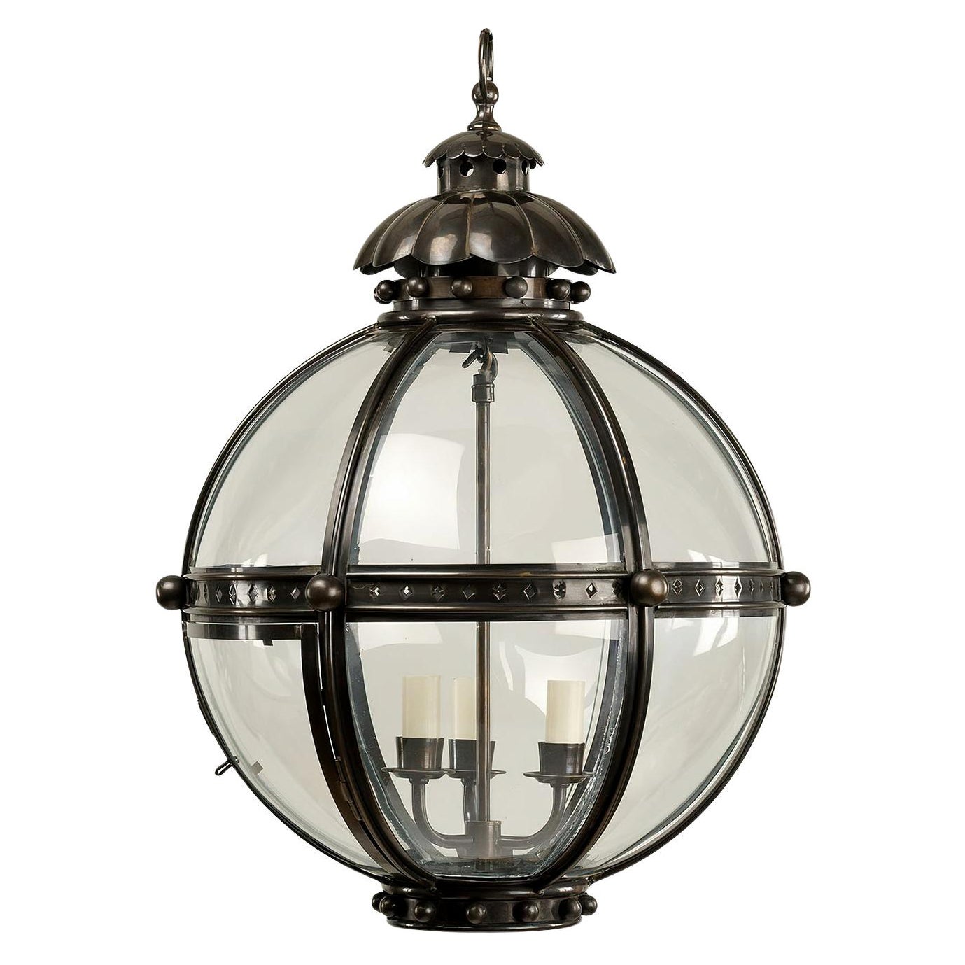 Globe Lantern, Bronze Finish, Small