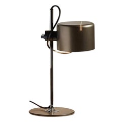 Lampe de table 'Mini Coupé' modèle 2201 en bronze anodisé pour Oluce de Joe Colombo