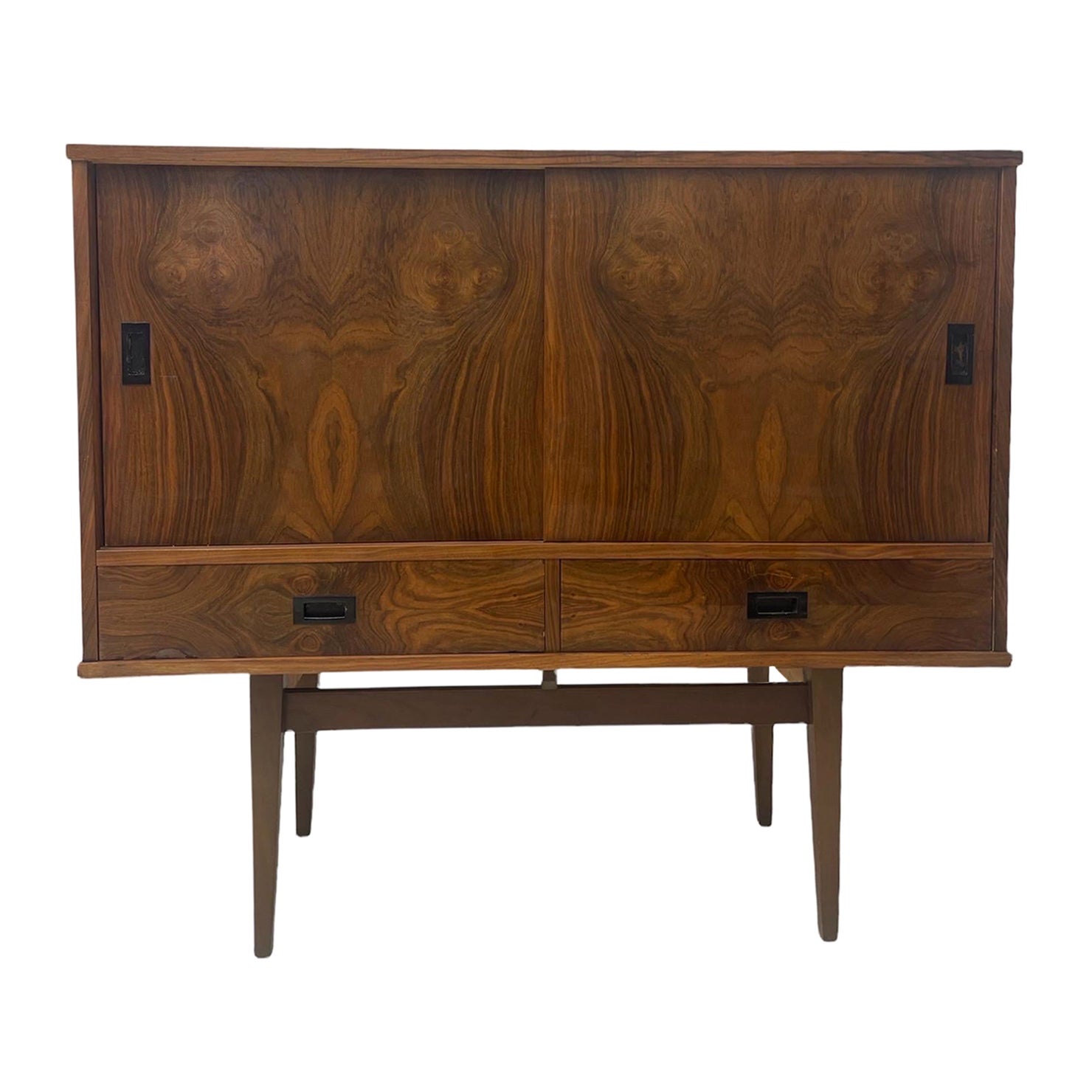 Vintage Mid-Century Modern Credenza Cabinet Storage Italian Design 