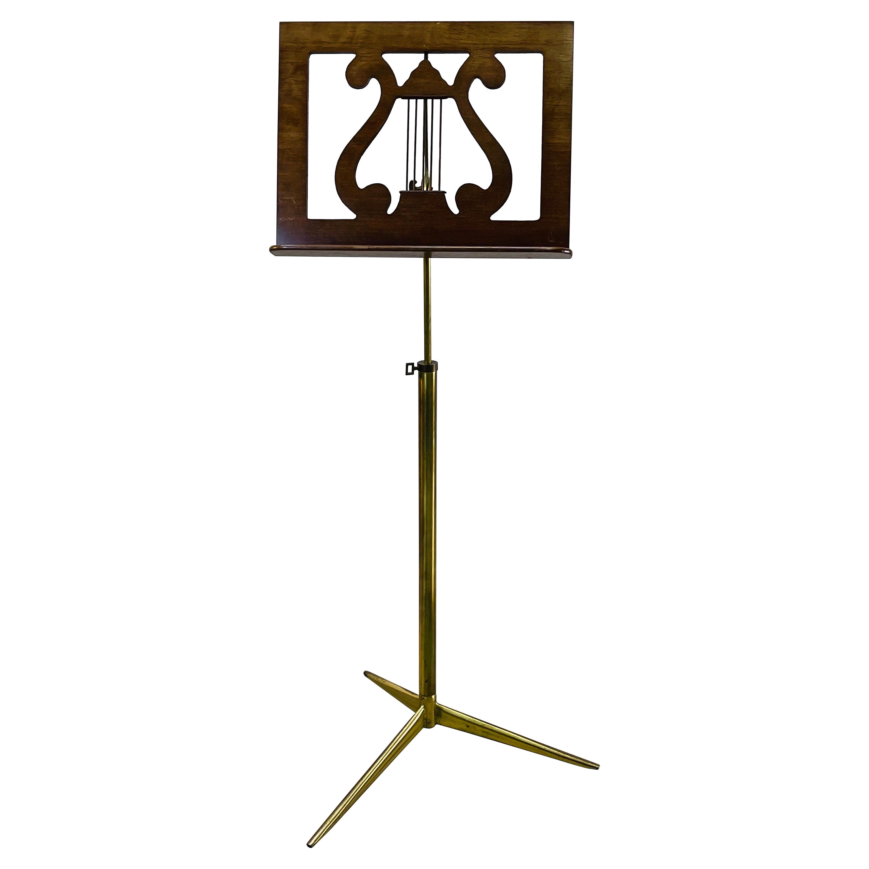 1960s, Walnut Wood Music Stand For Sale
