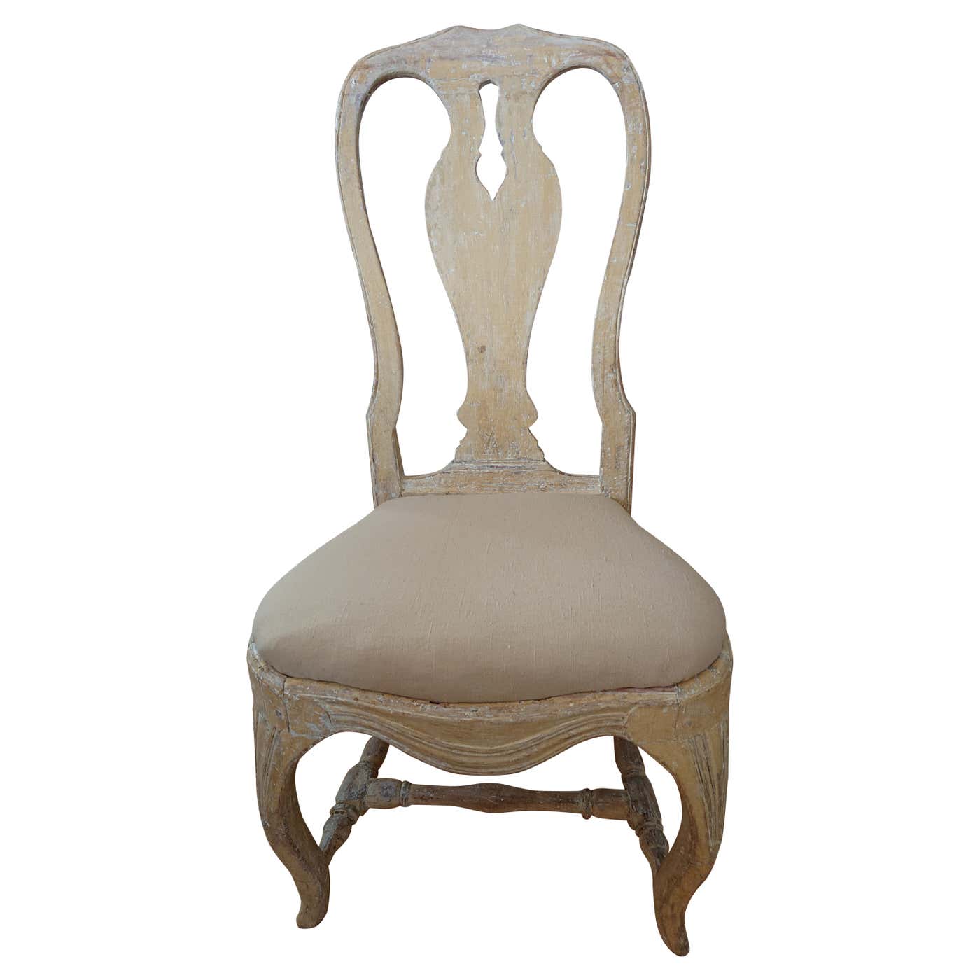 18th Century Swedish Antique Rococo Chair with Original Paint For Sale ...