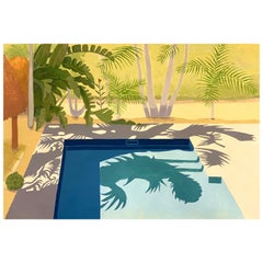 Contemporary Oil Painting, 'Poolside 2020'