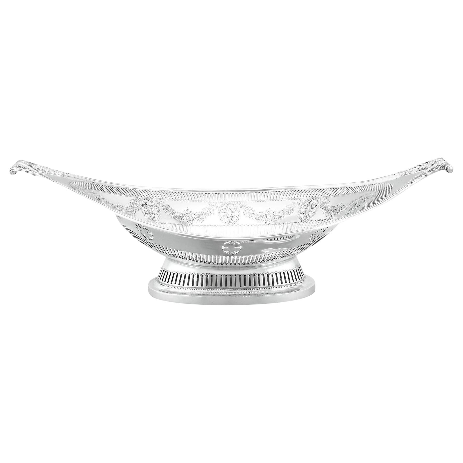 Antique Sterling Silver Bread Dish