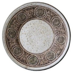 Grande assiette en céramique française du milieu du siècle dernier de Marcel Giraud - Vallauris - années 1960