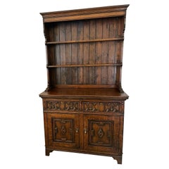 Antique Victorian Quality Oak Welsh Dresser