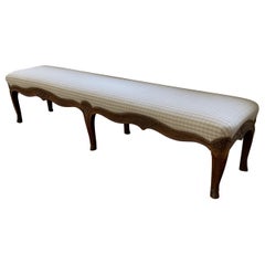 18th Century French Louis XV Upholstered Bench