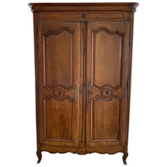 19th C. French Provincial Oak Armoire