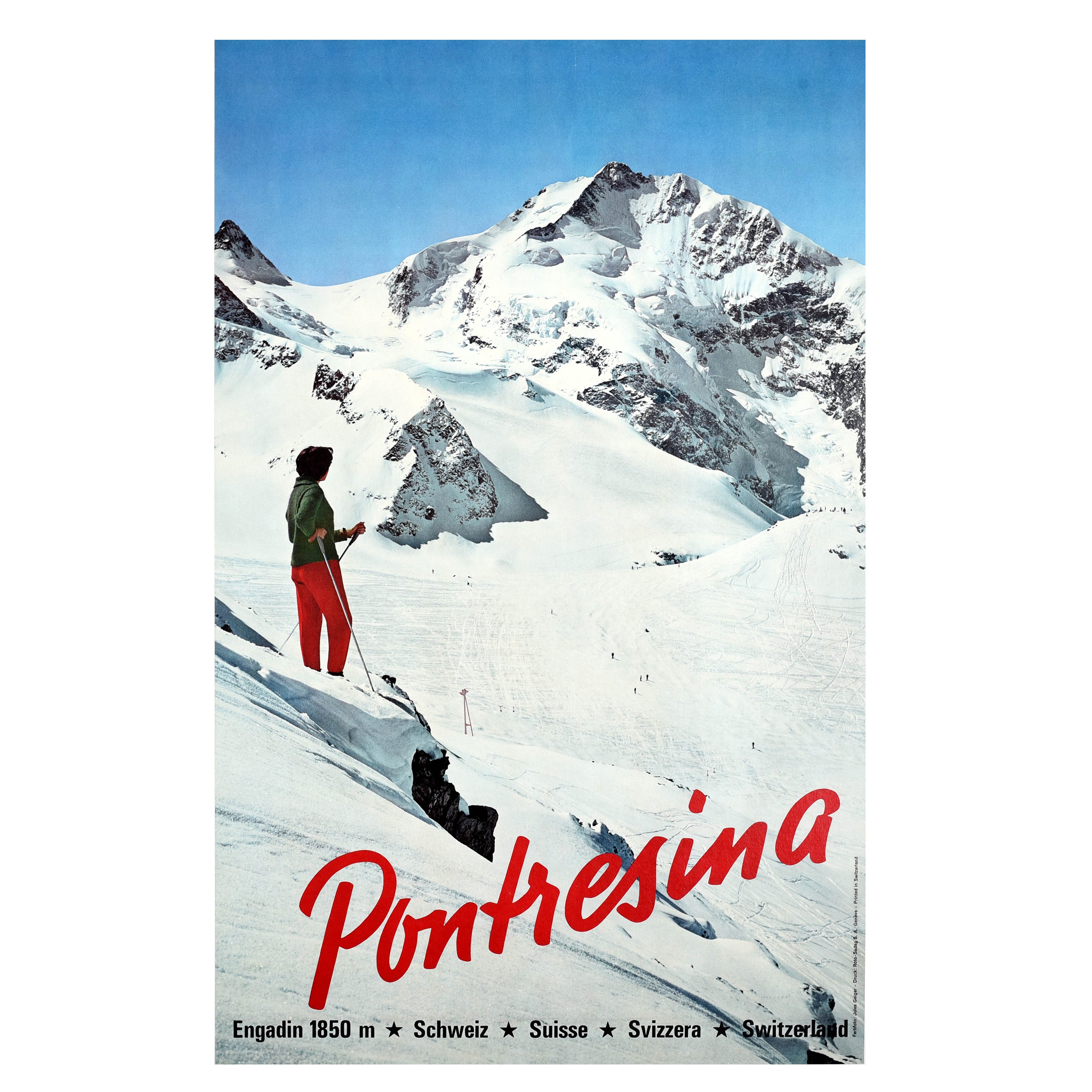Vintage Ski World Matterhorn Skier Gets Some Air Ski Photo Lodge Decor Wall Art 1940s Zermatt Available in 2 Sizes and Sepia Black & White 8 x 10 in Switzerland 
