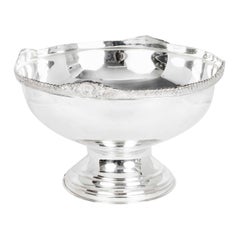 Vintage Large Silver Plated Punch Bowl Champagne Cooler 20th C