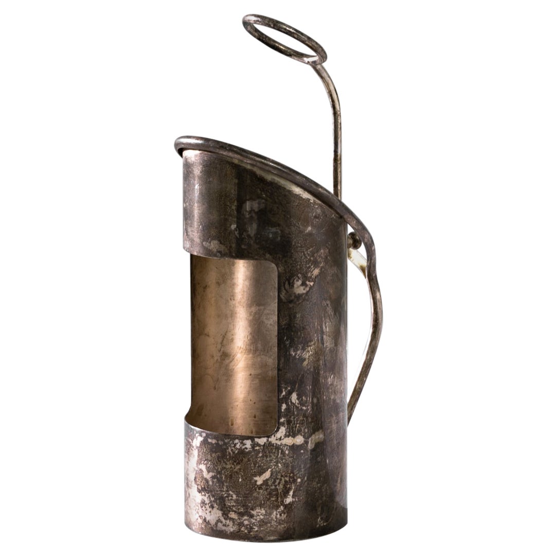 1950s French Silver-Plated Wine Bottle Holder