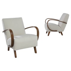 Pair of Art Deco Lounge Chairs by J. Halabala
