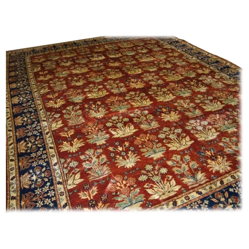 Türkischer handgewebter Teppich, eine jüngste Kopie eines Mogul-Teppichs aus dem 19. Jahrhundert im Angebot