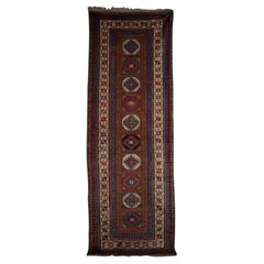 Antiker kaukasischer langer kaukasischer Talish-Teppich mit Moghan-Muster