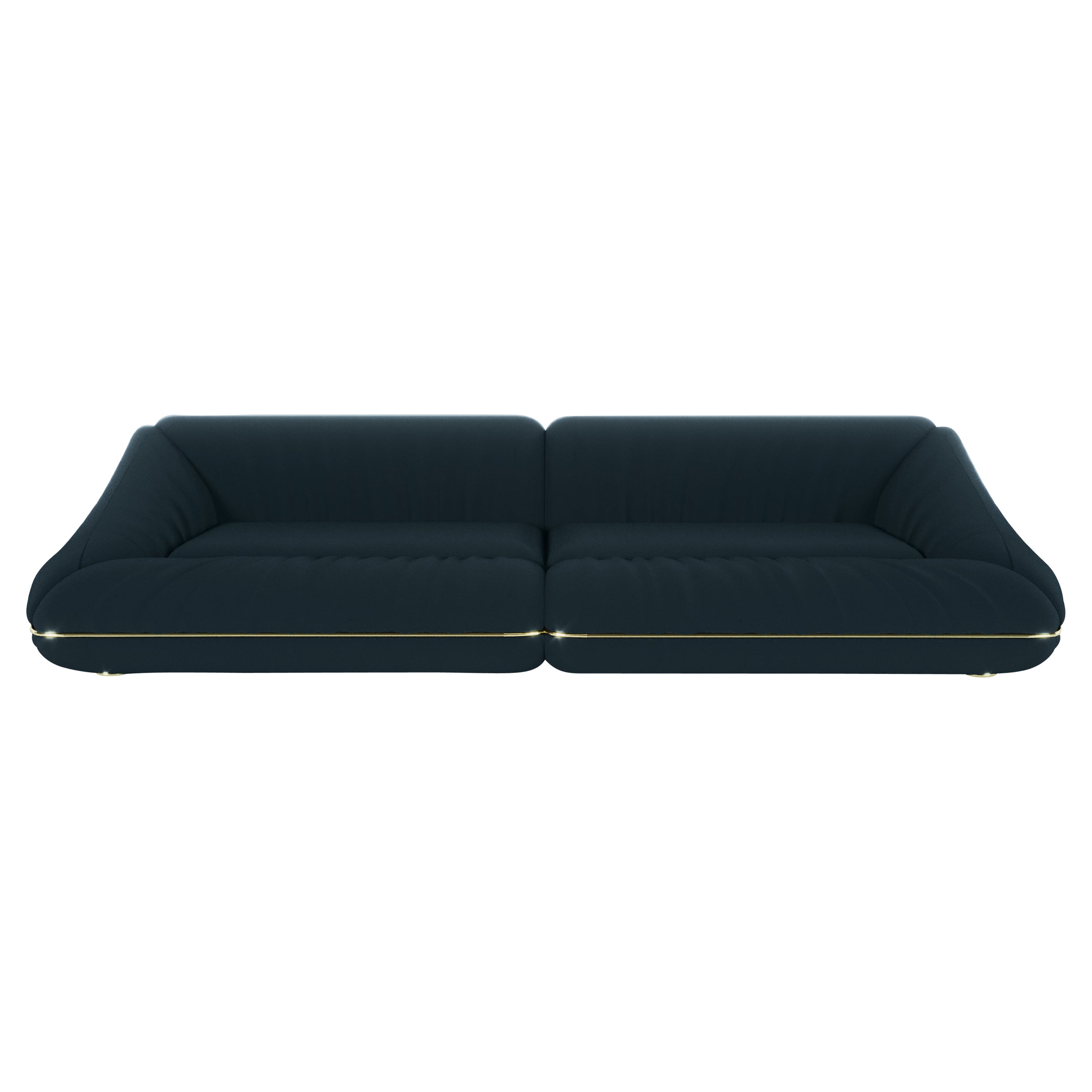 Post-Modern Soft Upholstered Xenon Sofa by Draga & Aurel For Sale
