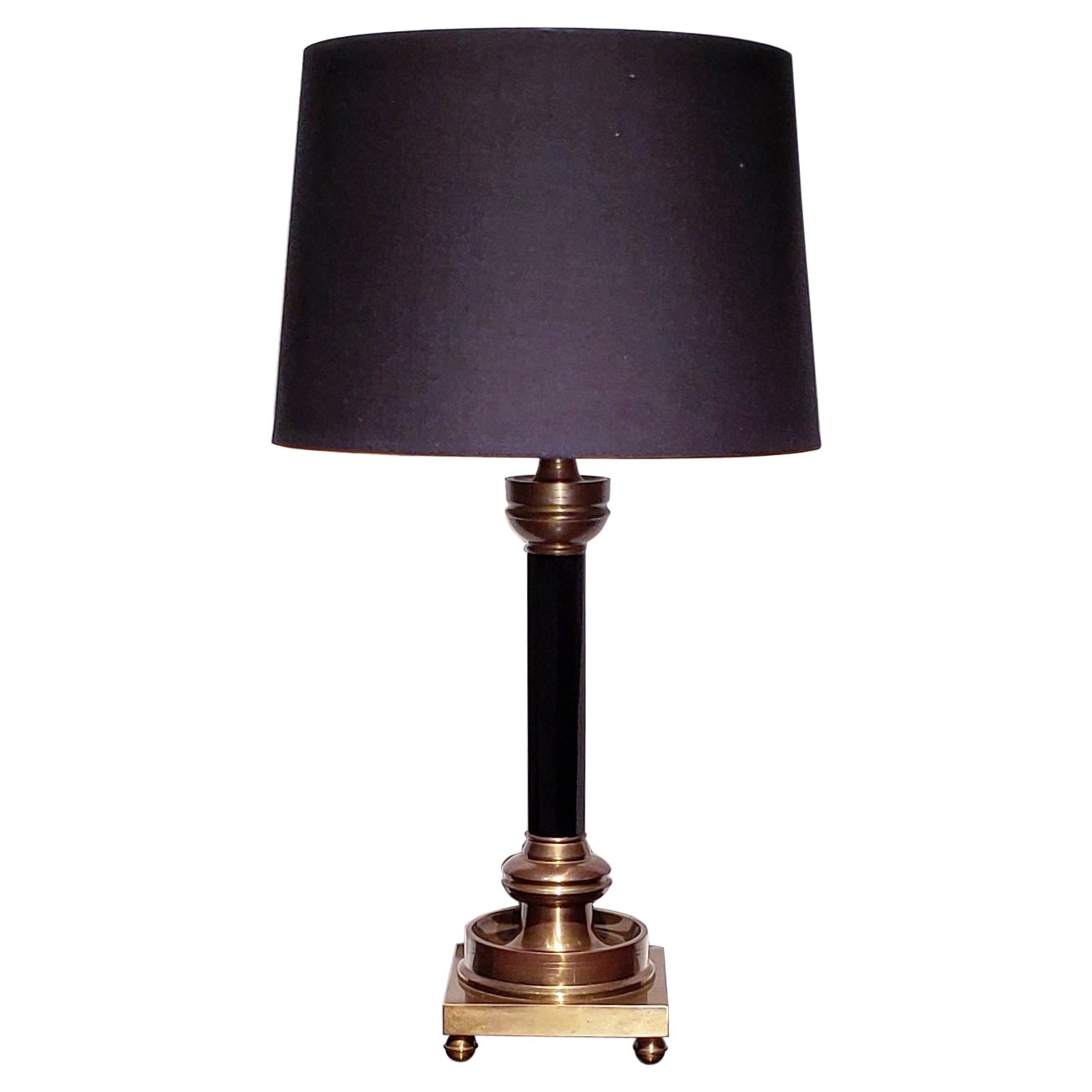 Art Deco Cut Glass and Silvered Bronze Lamp at 1stDibs