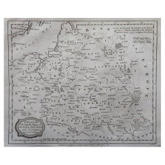 Original Antique Map of Poland, Engraved by Barlow, Dated 1807