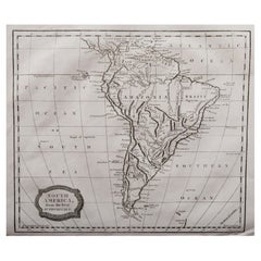 Original Antique Map of South America, Engraved by Barlow, 1806
