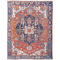 Bold and Vibrant Serapi Carpet 2