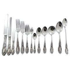 King Richard by Towle Sterling Silver Flatware Set for 12 Service Dinner 179 Pcs