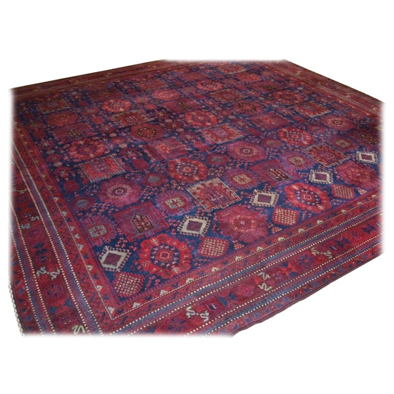 Antique ‘Jail’ Agra Carpet in a Timuri Baluch Design For Sale